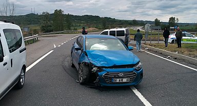 Enez Kaymakamı trafik kazasında yaralandı