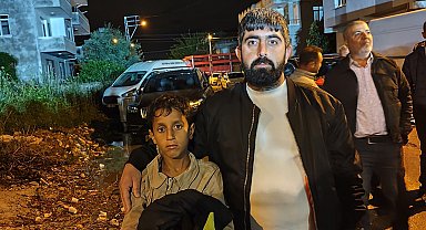Ezilmekten kurtarılan Hamza, kahramanıyla buluştu