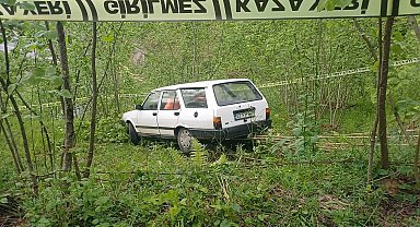 Fındık bahçesine giren otomobilin sürücüsü öldü