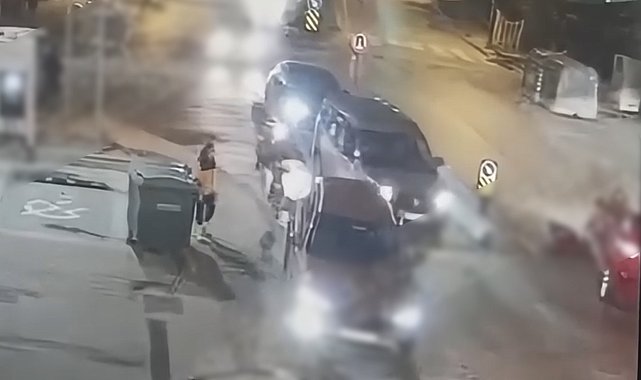 Göktürk'te iş kadınının hayatını kaybettiği kaza kamerada