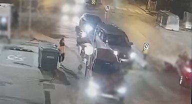Göktürk'te iş kadınının hayatını kaybettiği kaza kamerada