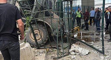 Hamzabeyli Sınır Kapısı'nda askeri araç duvara çarptı; 2 asker yaralı