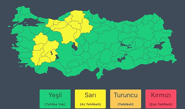 İçişleri Bakanlığı'ndan 'sağanak' uyarısı