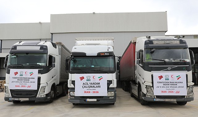 İHH, İran'a 7 TIR insani yardım malzemesi gönderdi