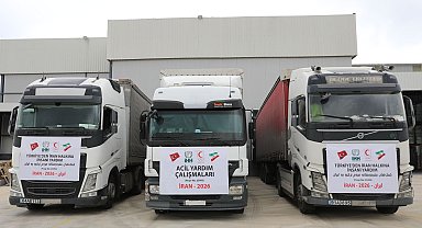 İHH, İran'a 7 TIR insani yardım malzemesi gönderdi