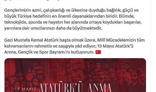 İletişim Başkanı Duran'dan 19 Mayıs mesajı