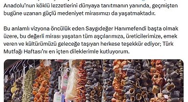İletişim Başkanı Duran'dan 'Türk Mutfağı Haftası' mesajı