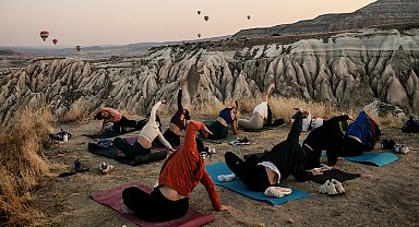 Kapadokya'da 3 gün sürecek yoga festivalinde geri sayım
