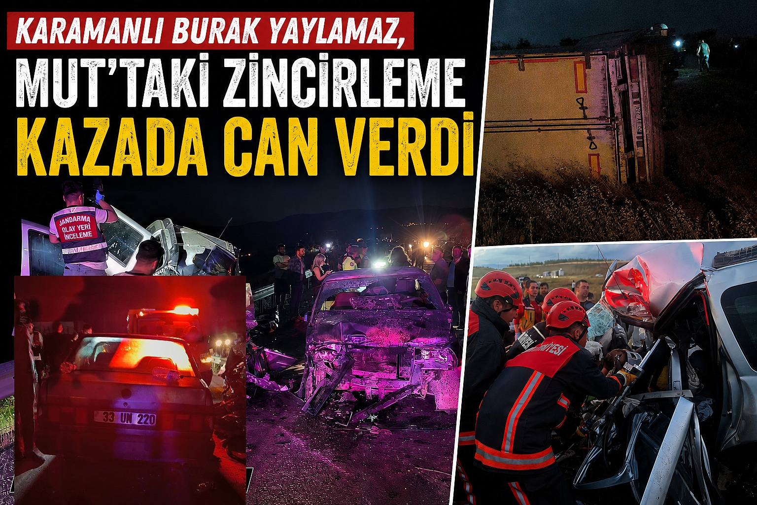Karamanlı Burak Yaylamaz, Mut’taki Zincirleme Kazada Can Verdi