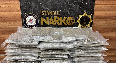 Kartal'da düzenlenen operasyonda 58 kilogram uyuşturucu ele geçirildi