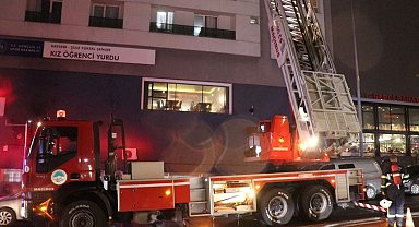 Kayseri'de kız öğrenci yurdunda yangın büyümeden söndürüldü