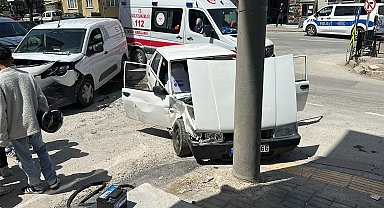 Kaza yapan ehliyetsiz sürücü ve araç sahibine toplam 80 bin lira ceza