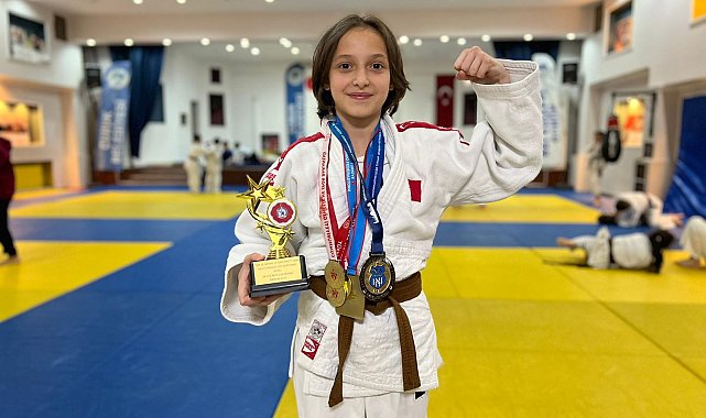 Küçük judocu Melisa'dan, 1 ayda 5 altın madalya