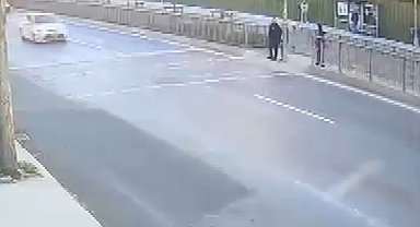 Küçükçekmece'de mühendisin ölümüne neden olan kazanın görüntüleri ortaya çıktı