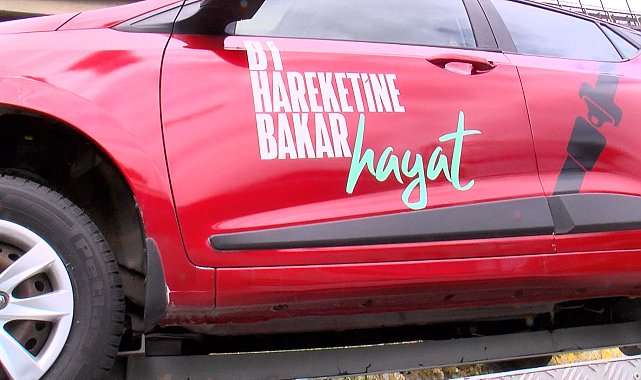 Kurban Bayramı öncesinde yolculara kaza simülasyon aracıyla emniyet kemeri denetimi