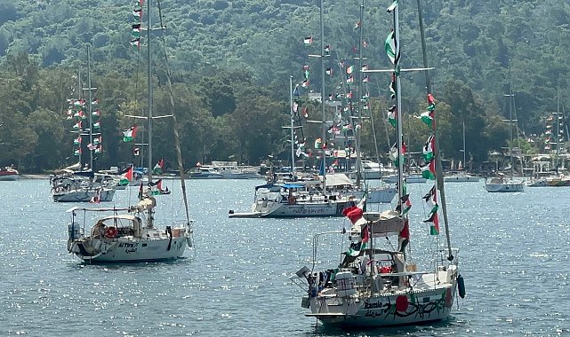 Küresel Sumud filosu Marmaris'te