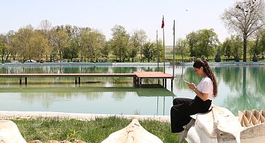 Kuruyan Sakaryabaşı Göleti, yapılan çalışmayla yeniden canlandı