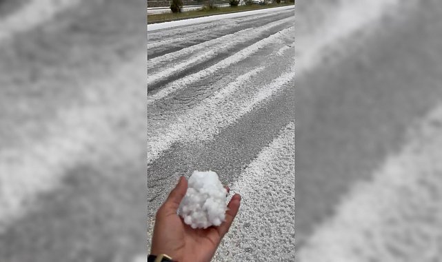 Malatya'da dolu yağışı etkili oldu