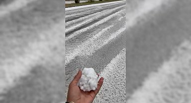 Malatya'da dolu yağışı etkili oldu