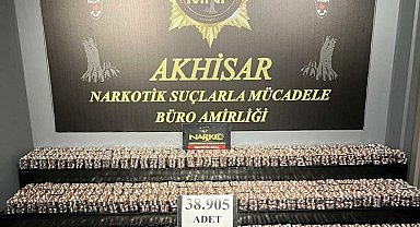 Manisa'da 42 bin 300 sentetik hap ele geçirildi; 2 tutuklama