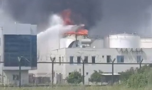 Mersin'de biyodizel üretim tesisinde yangın