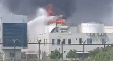 Mersin'de biyodizel üretim tesisinde yangın