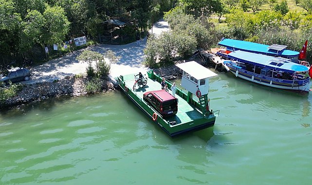 Muğla'da 1,5 saatlik yol, feribotla 1,5 dakika