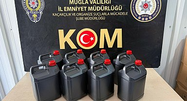 Muğla'da 475 litre etil alkol ele geçirildi