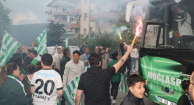 Muğlaspor'a coşkulu karşılama