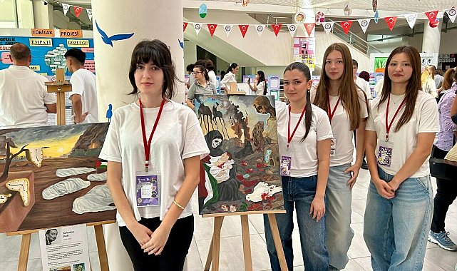Öğrenciler ünlü ressamların gözüyle 'Gazze'yi' resmetti