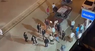 Osmaniye'de 2 kişinin yaralandığı silahlı kavga, kamerada