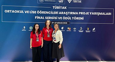 Özel Ege Lisesi'ne 57'nci TÜBİTAK Lise Öğrencileri Araştırma Projeleri Yarışması'nda üçüncülük ödülü