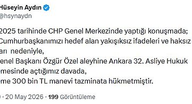 Özgür Özel hakkında 300 bin lira manevi tazminat kararı