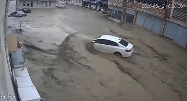 Samsun Havza'daki selin ilk anları kamerada
