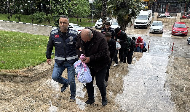 Samsun merkezli 6 ilde dolandırıcılık operasyonunda 7 şüpheli adliyede