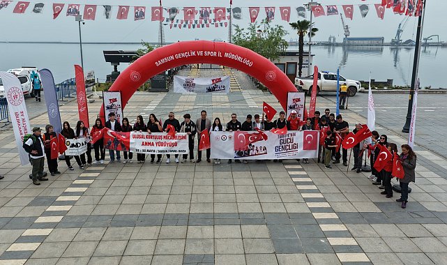 Samsun'da 'Dağcılık Ulusal Kurtuluş Mücadelesini Anma Yürüyüşü' başladı