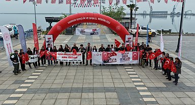 Samsun'da 'Dağcılık Ulusal Kurtuluş Mücadelesini Anma Yürüyüşü' başladı