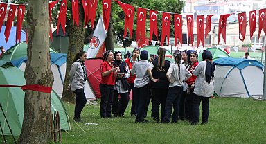 Samsun'da 500 izci kampa girdi