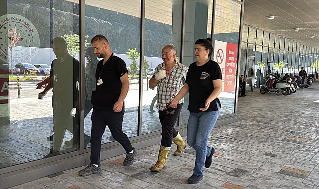 Samsun'da kendilerini yaralayan vatandaşlar, hastanelere koştu