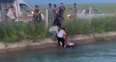 Şanlıurfa'da kanala devrilen otomobildekilere yardım için suya giren Suriyeli, öldü