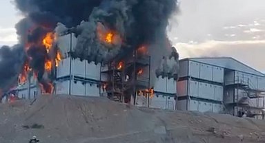 Şantiyede yangın: 1 ölü, 6 yaralı