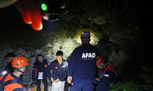 Şelale bölgesinde kaybolan 4 genç sağ bulundu
