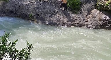 Serinlemek için girdiği çayda akıntıya kapılarak kayboldu