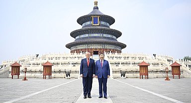 Şi ve Trump, Cennet Tapınağı'nı ziyaret etti