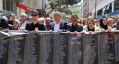 Soma'daki maden şehitleri dualarla anıldı