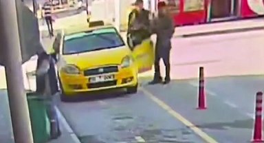 Taksisini götürmeye kalkışan kişiyi peşinden koşup yakaladı