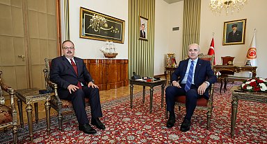 TBMM Başkanı Kurtulmuş, Ankara Valisi Canbolat'ı kabul etti