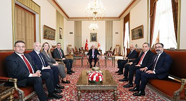 TBMM Başkanı Kurtulmuş, TBB Başkanı Sağkan ile görüştü