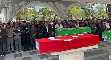 Terör saldırısında gazi olan polis memuru Kaya, son yolculuğuna uğurlandı