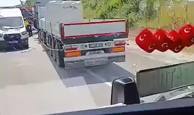 TIR ile çarpışan otomobildeki çift öldü